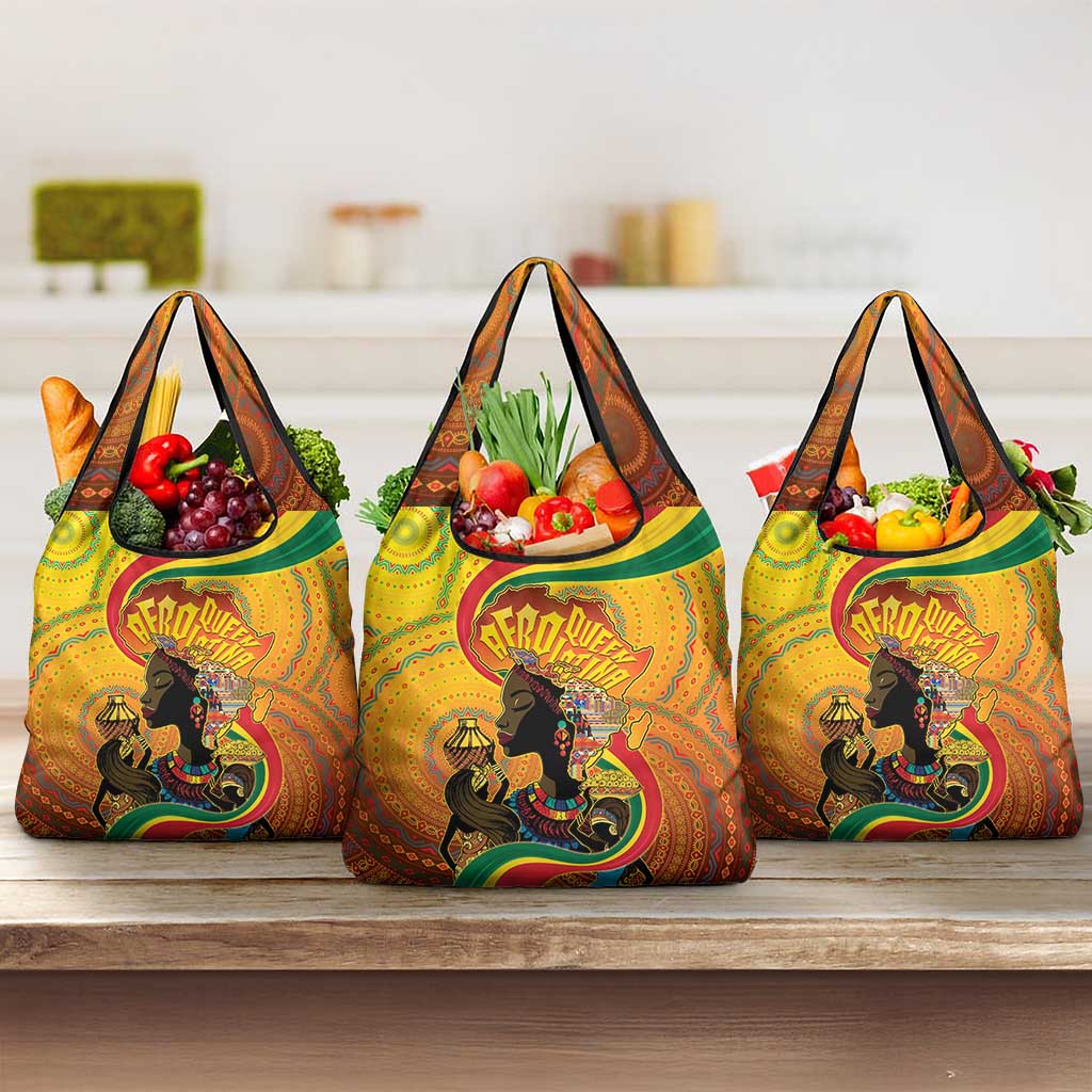 Afro Latina Queen Grocery Bag The Beauty Of Black Women - Wonder Print Shop