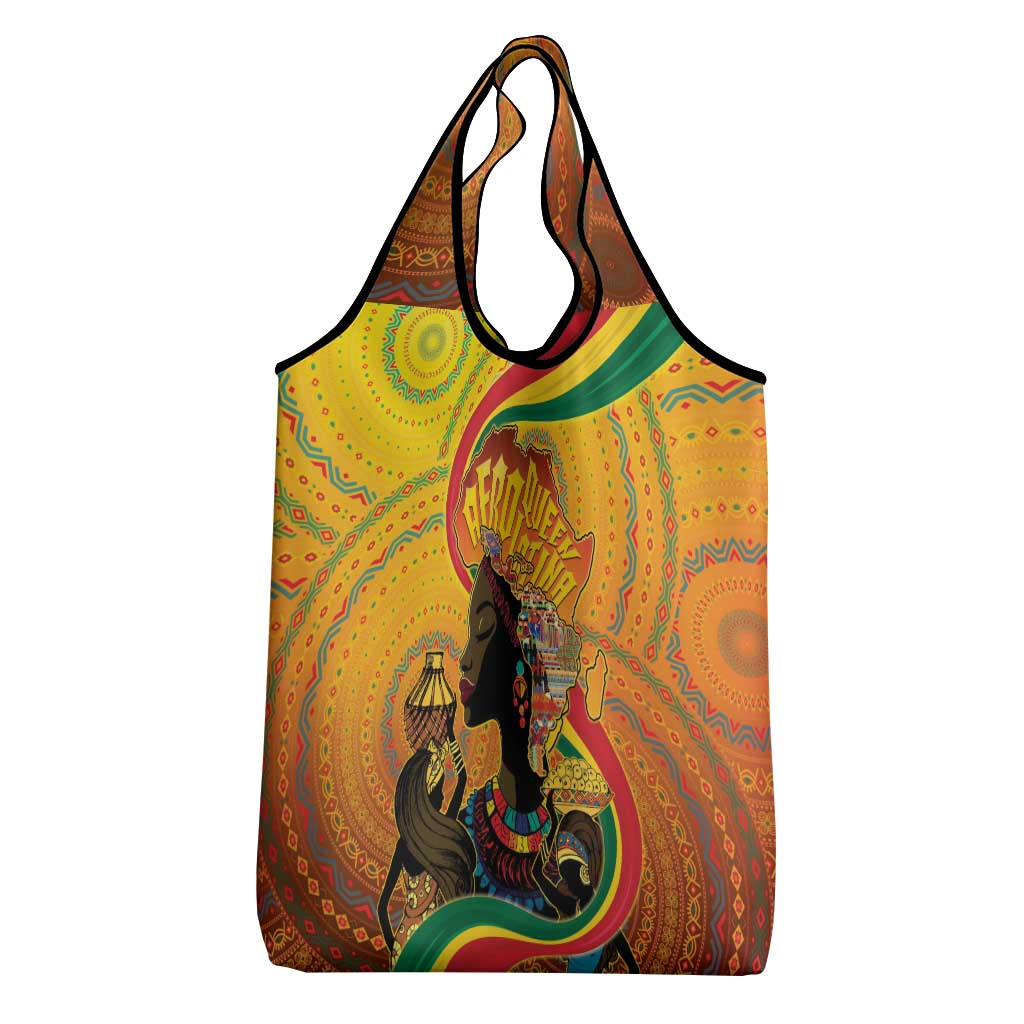 Afro Latina Queen Grocery Bag The Beauty Of Black Women - Wonder Print Shop