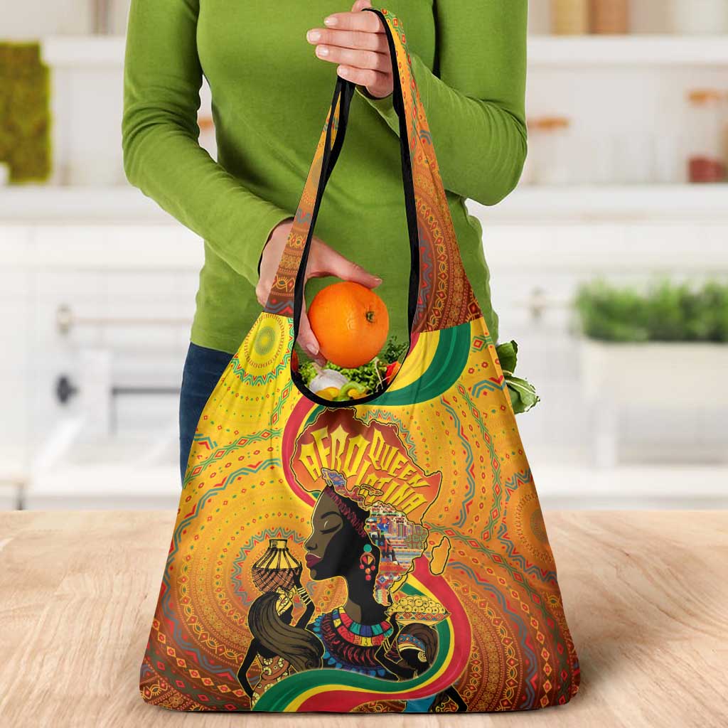 Afro Latina Queen Grocery Bag The Beauty Of Black Women - Wonder Print Shop