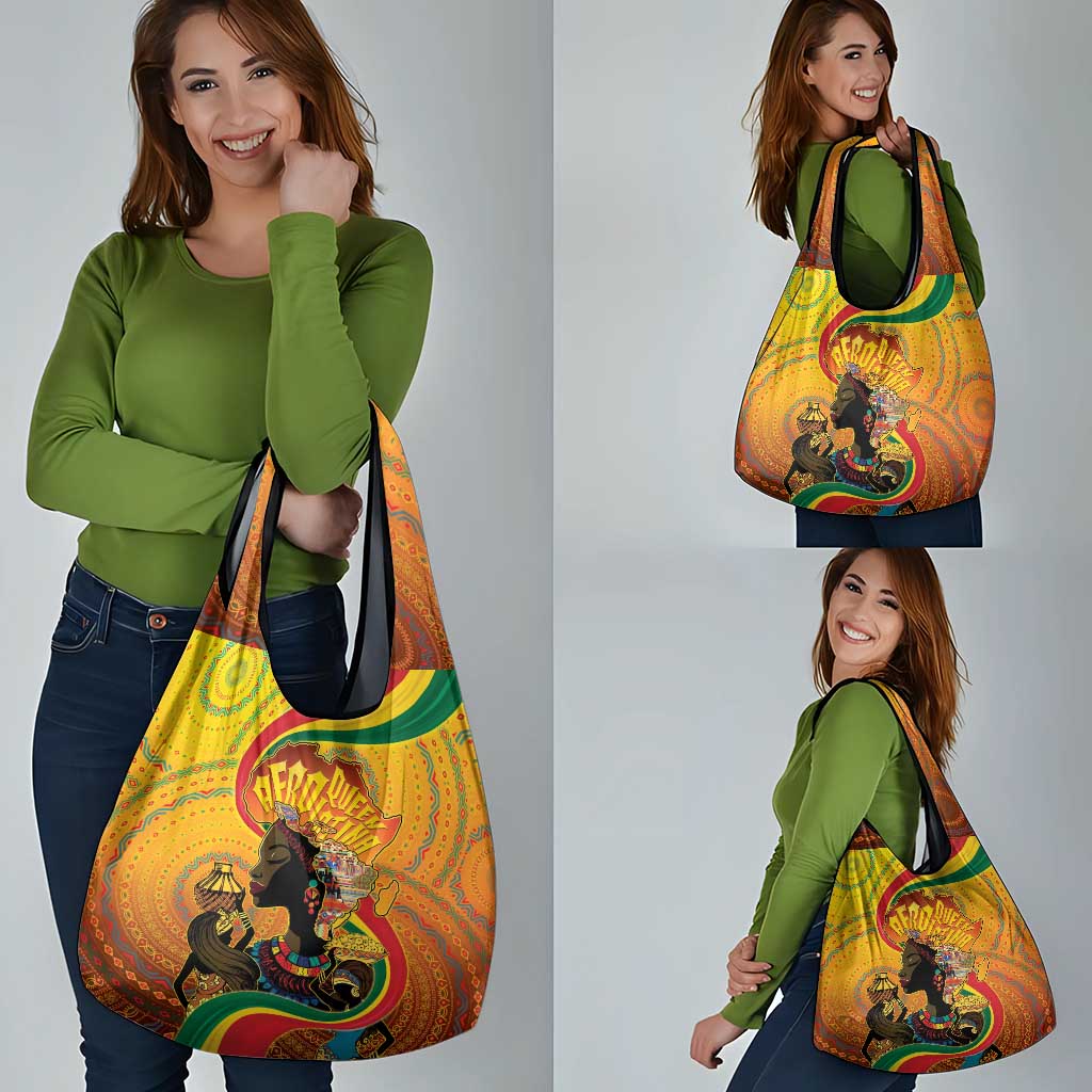Afro Latina Queen Grocery Bag The Beauty Of Black Women - Wonder Print Shop
