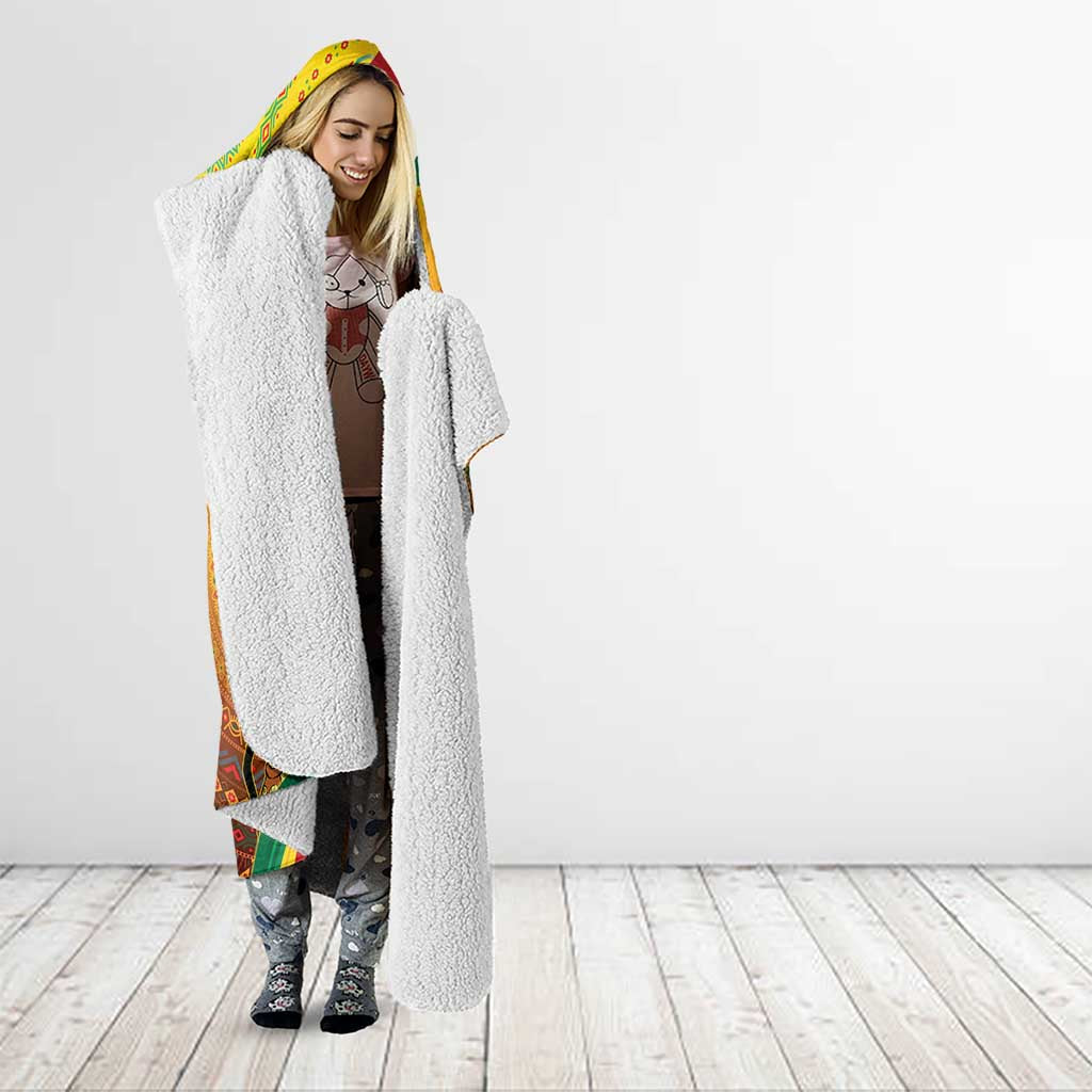 Afro Latina Queen Hooded Blanket The Beauty Of Black Women - Wonder Print Shop