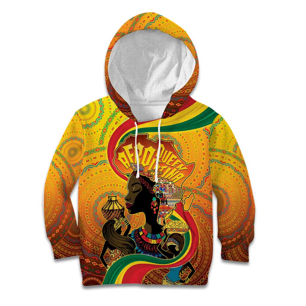 Afro Latina Queen Kid Hoodie The Beauty Of Black Women - Wonder Print Shop