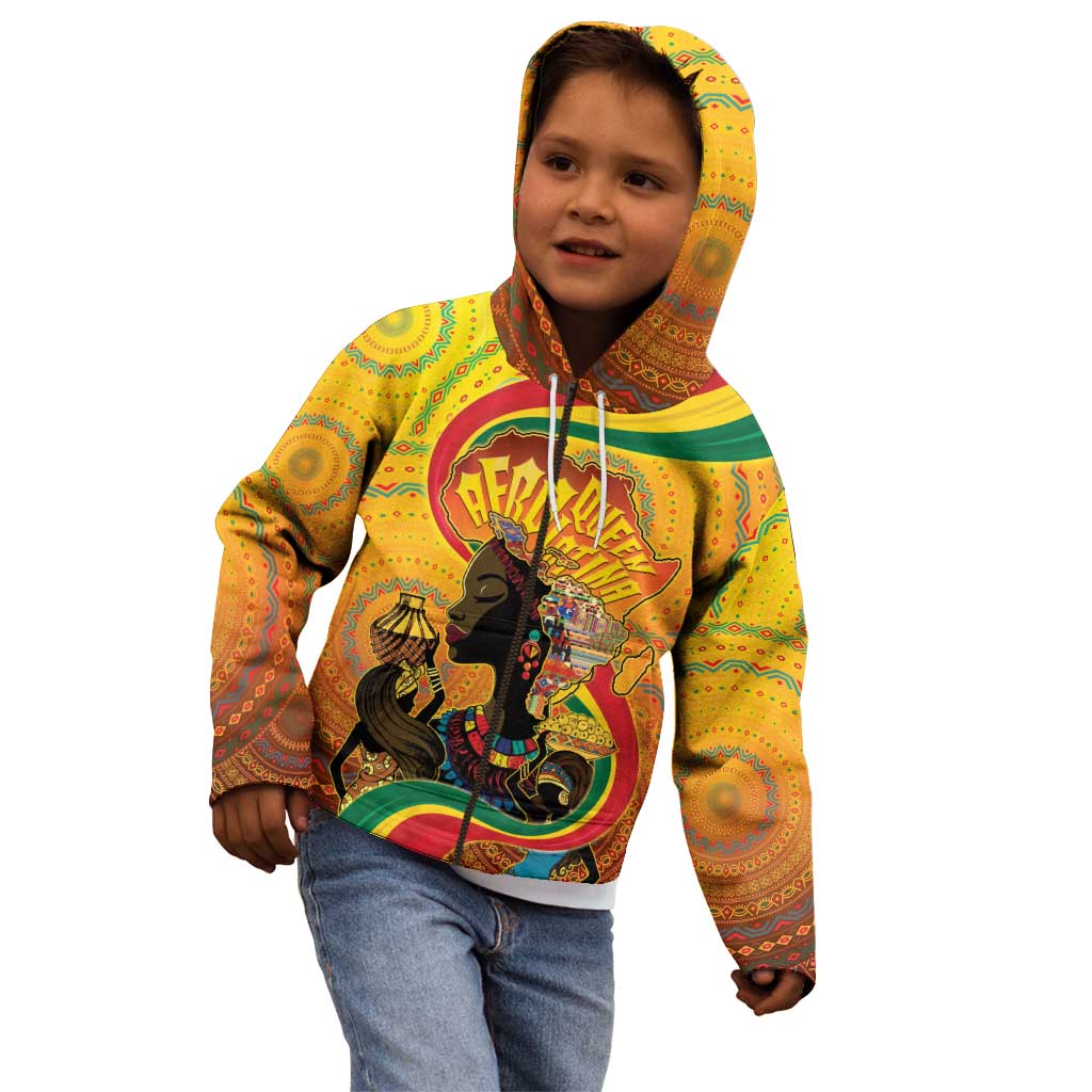 Afro Latina Queen Kid Hoodie The Beauty Of Black Women - Wonder Print Shop