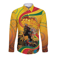 Afro Latina Queen Long Sleeve Button Shirt The Beauty Of Black Women - Wonder Print Shop