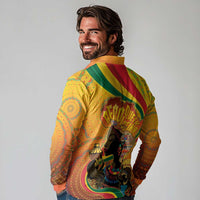 Afro Latina Queen Long Sleeve Polo Shirt The Beauty Of Black Women - Wonder Print Shop