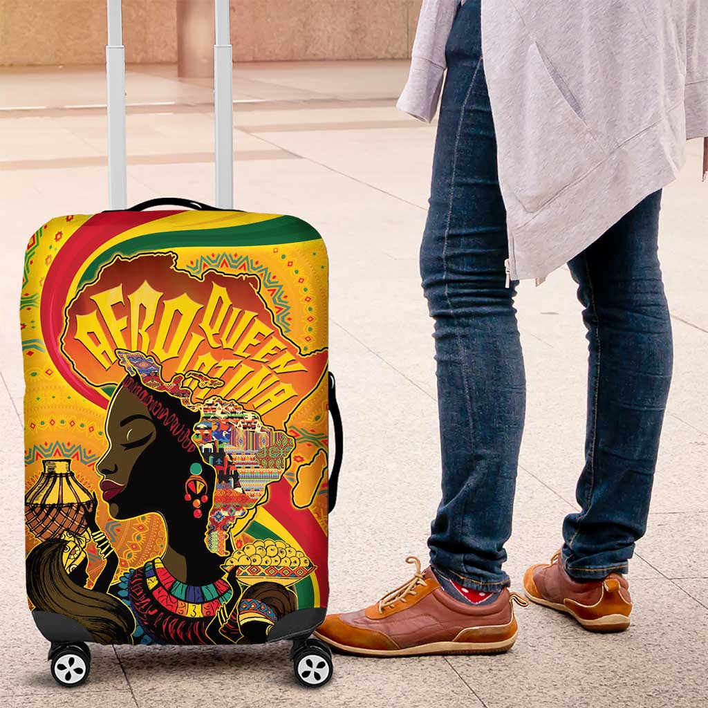 Afro Latina Queen Luggage Cover The Beauty Of Black Women - Wonder Print Shop