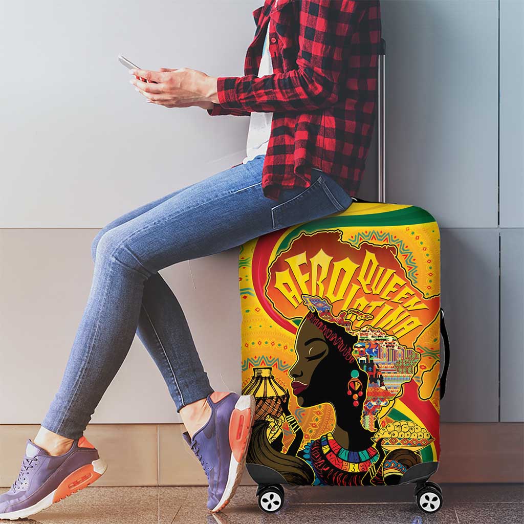 Afro Latina Queen Luggage Cover The Beauty Of Black Women - Wonder Print Shop