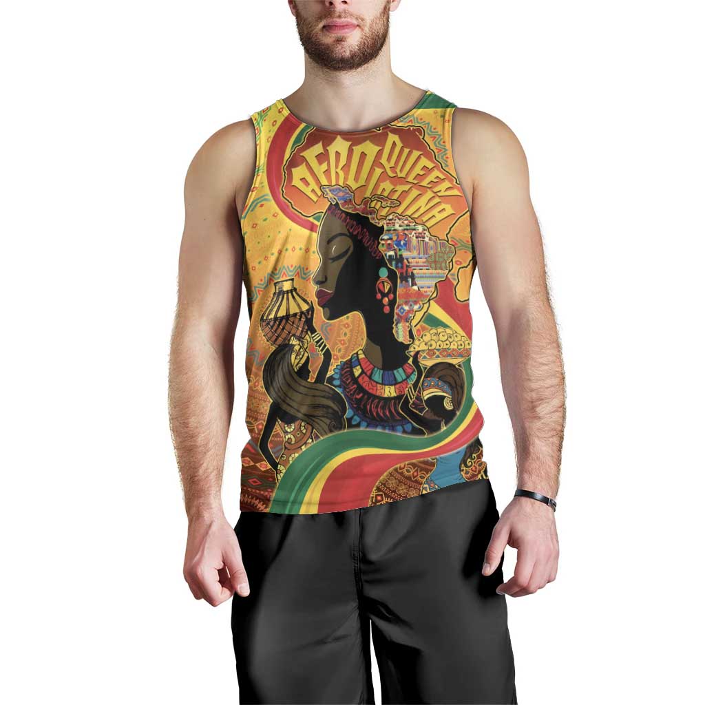 Afro Latina Queen Men Tank Top The Beauty Of Black Women - Wonder Print Shop