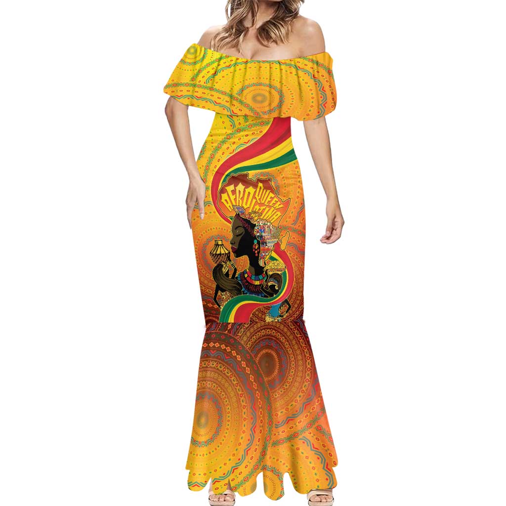 Afro Latina Queen Mermaid Dress The Beauty Of Black Women - Wonder Print Shop