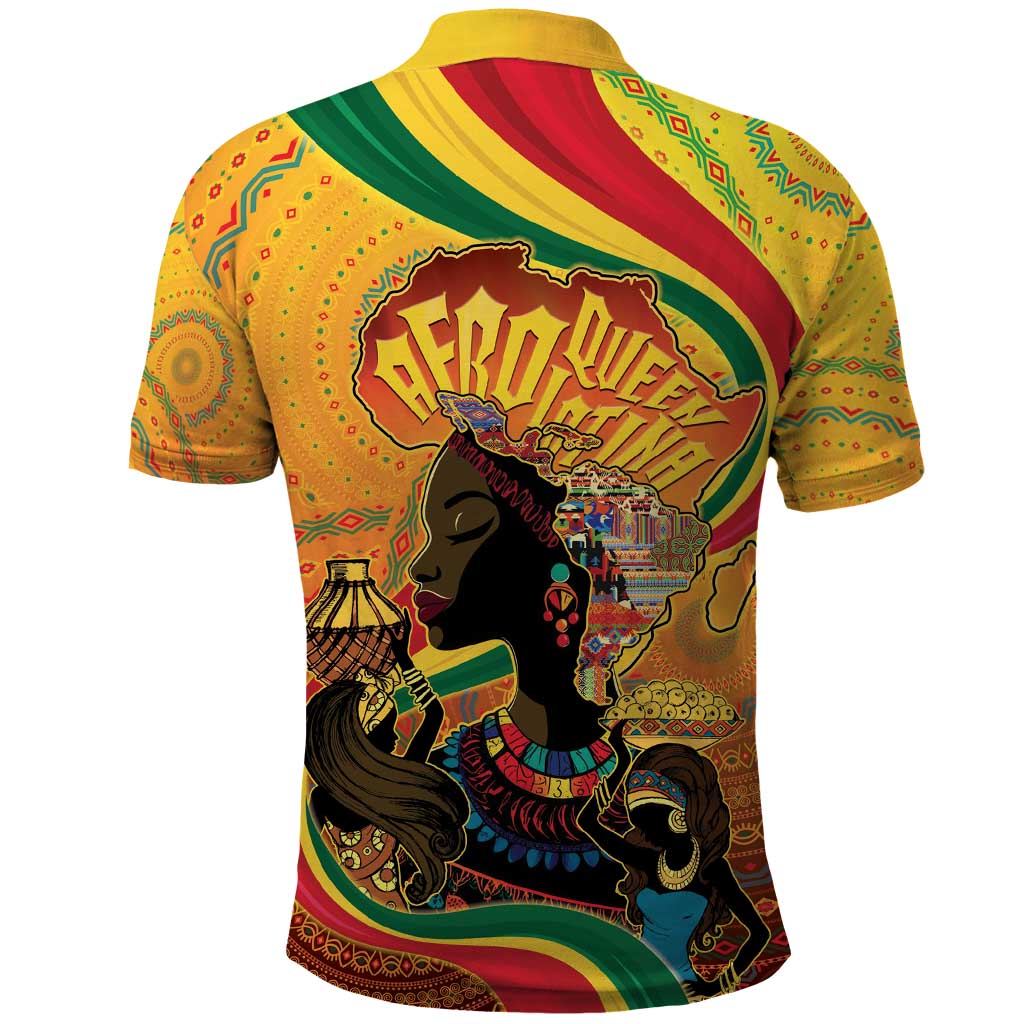 Afro Latina Queen Polo Shirt The Beauty Of Black Women - Wonder Print Shop