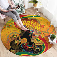 Afro Latina Queen Round Carpet The Beauty Of Black Women - Wonder Print Shop