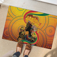 Afro Latina Queen Rubber Doormat The Beauty Of Black Women - Wonder Print Shop