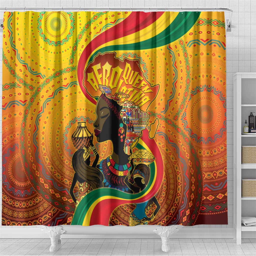 Afro Latina Queen Shower Curtain The Beauty Of Black Women - Wonder Print Shop