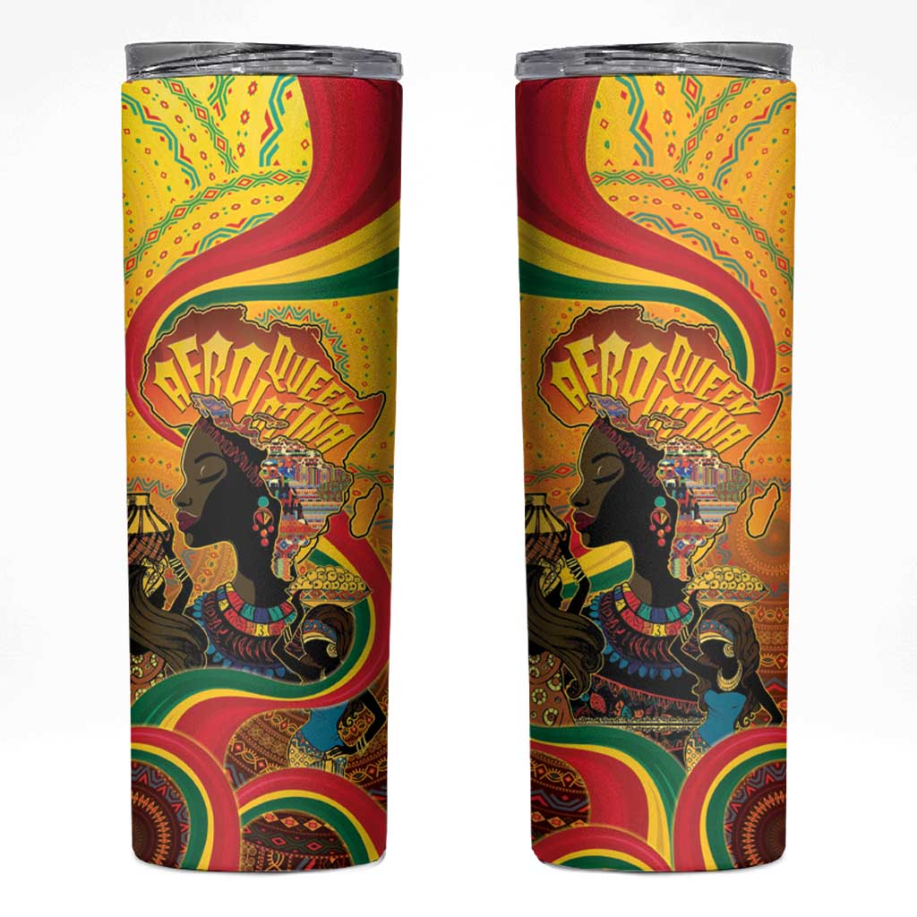 Afro Latina Queen Skinny Tumbler The Beauty Of Black Women - Wonder Print Shop