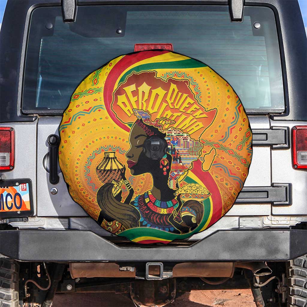 Afro Latina Queen Spare Tire Cover The Beauty Of Black Women - Wonder Print Shop
