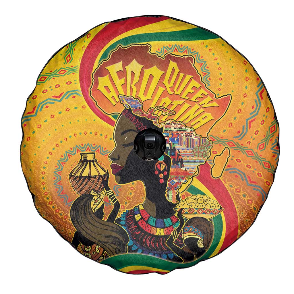 Afro Latina Queen Spare Tire Cover The Beauty Of Black Women - Wonder Print Shop