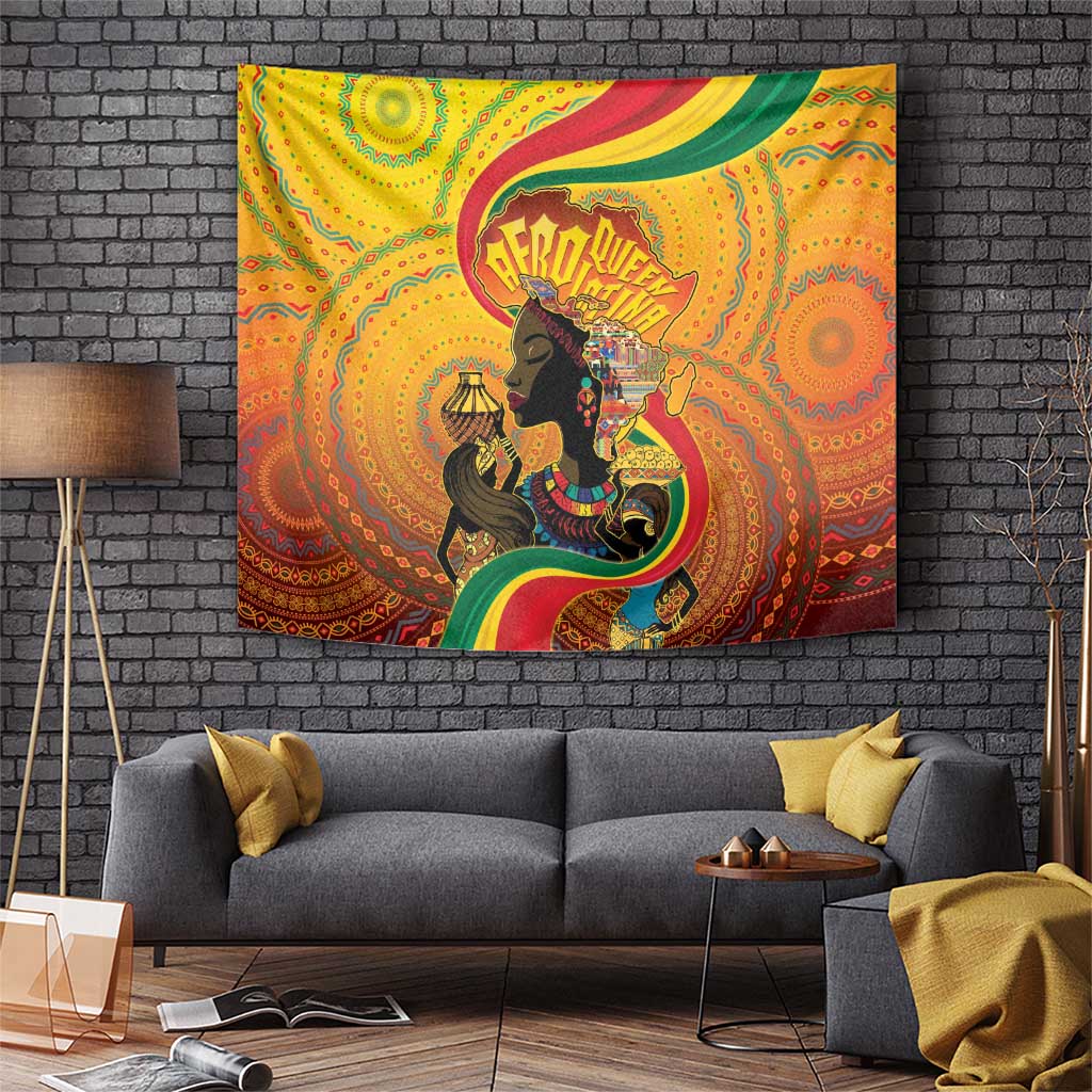 Afro Latina Queen Tapestry The Beauty Of Black Women - Wonder Print Shop