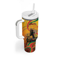 Afro Latina Queen Tumbler With Handle The Beauty Of Black Women - Wonder Print Shop