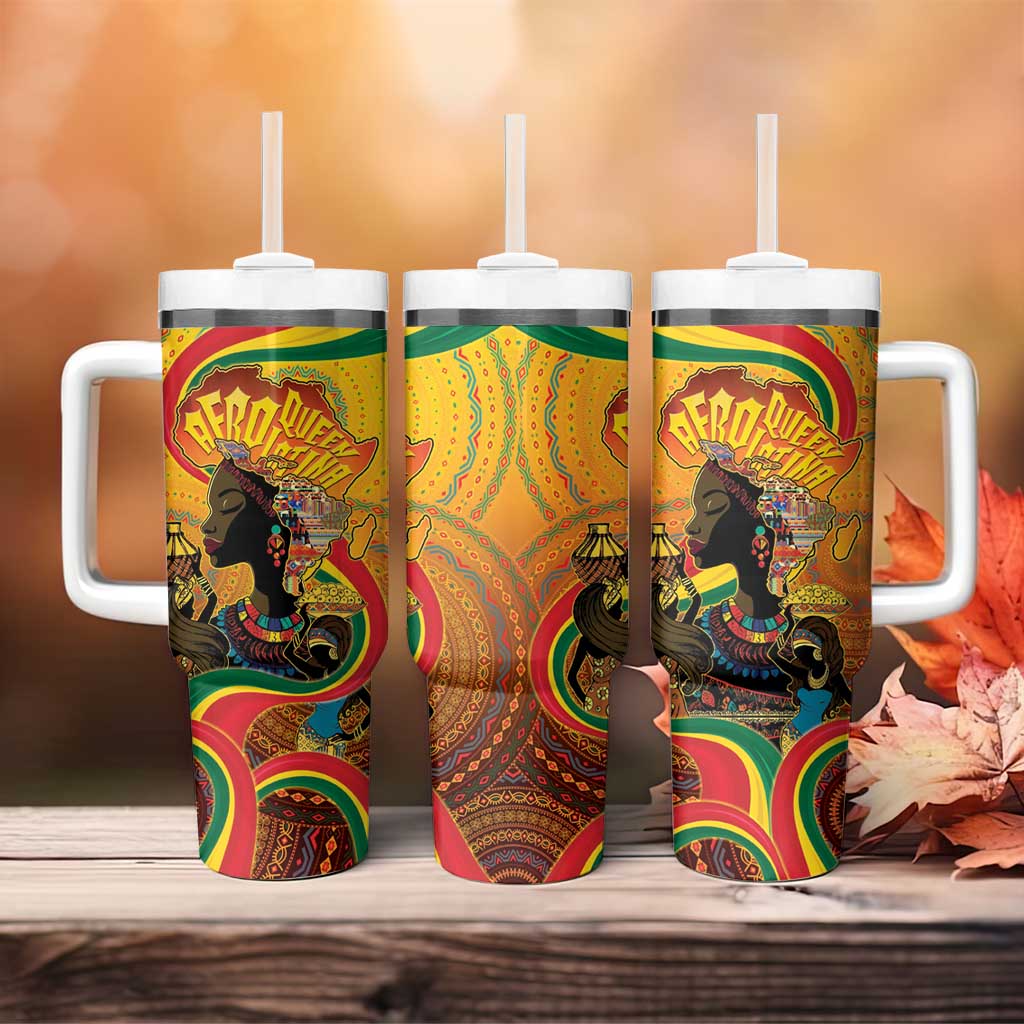 Afro Latina Queen Tumbler With Handle The Beauty Of Black Women - Wonder Print Shop