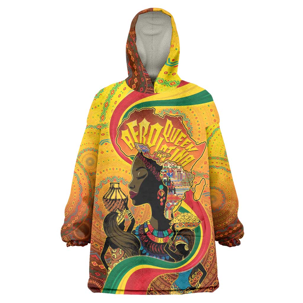 Afro Latina Queen Wearable Blanket Hoodie The Beauty Of Black Women - Wonder Print Shop