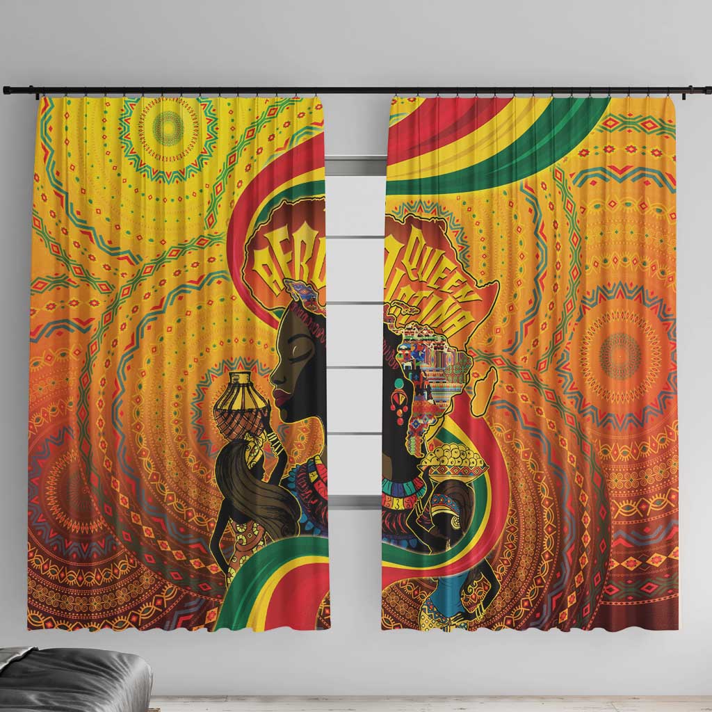 Afro Latina Queen Window Curtain The Beauty Of Black Women - Wonder Print Shop