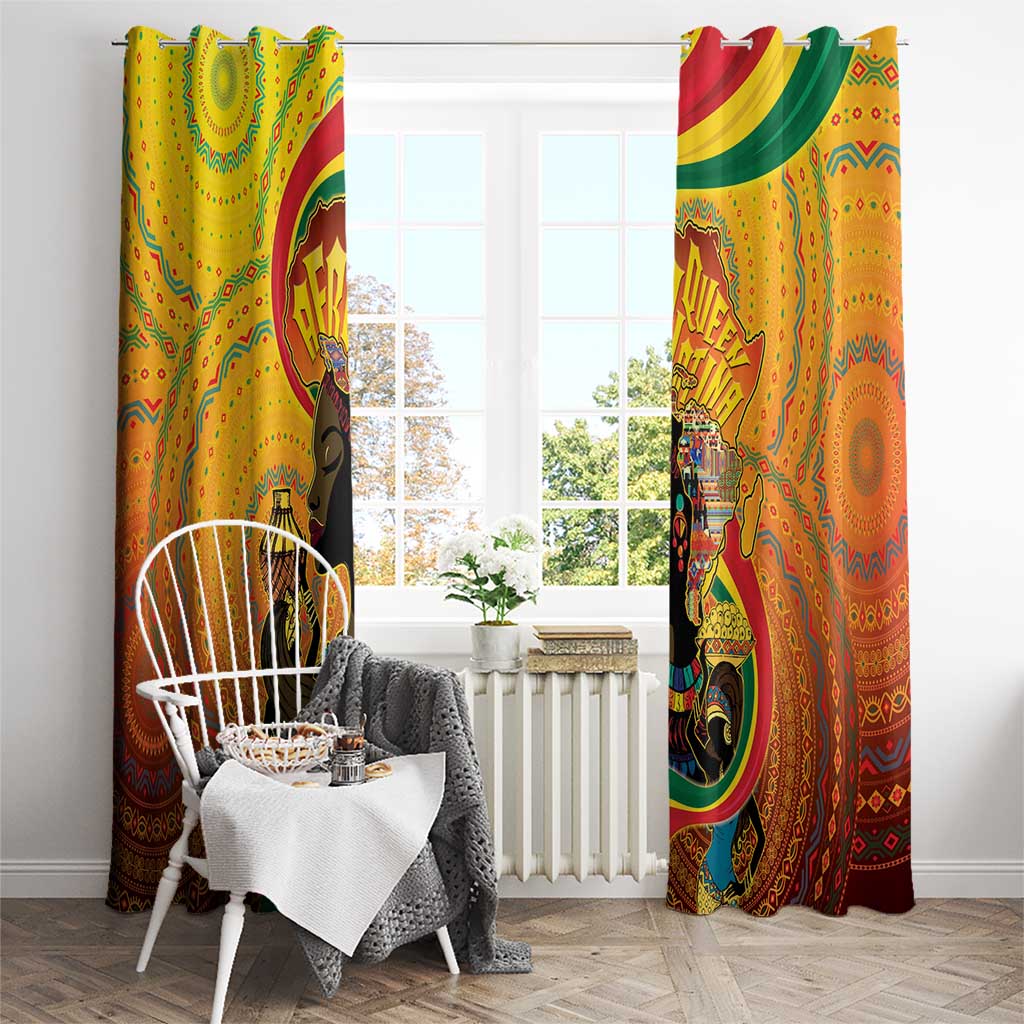 Afro Latina Queen Window Curtain The Beauty Of Black Women - Wonder Print Shop