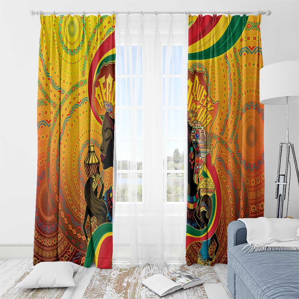 Afro Latina Queen Window Curtain The Beauty Of Black Women - Wonder Print Shop