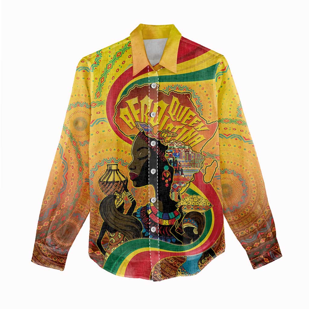 Afro Latina Queen Women Casual Shirt The Beauty Of Black Women - Wonder Print Shop