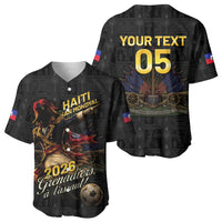 Custom Haiti Football 2026 Baseball Jersey Haiti Nan Mondyal