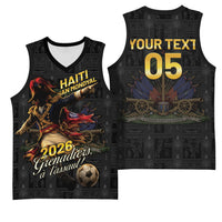 Custom Haiti Football 2026 Basketball Jersey Haiti Nan Mondyal