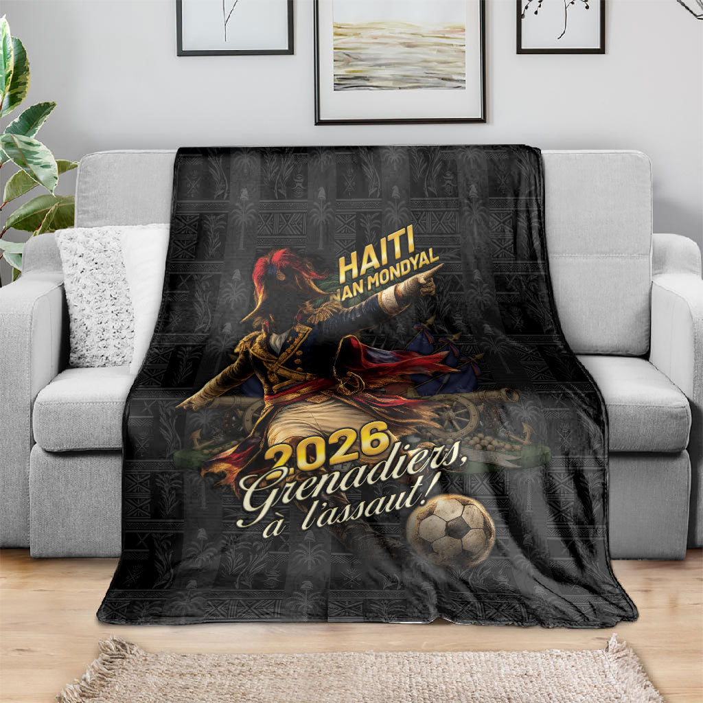 Haiti Football 2026 Blanket Haiti Nan Mondyal