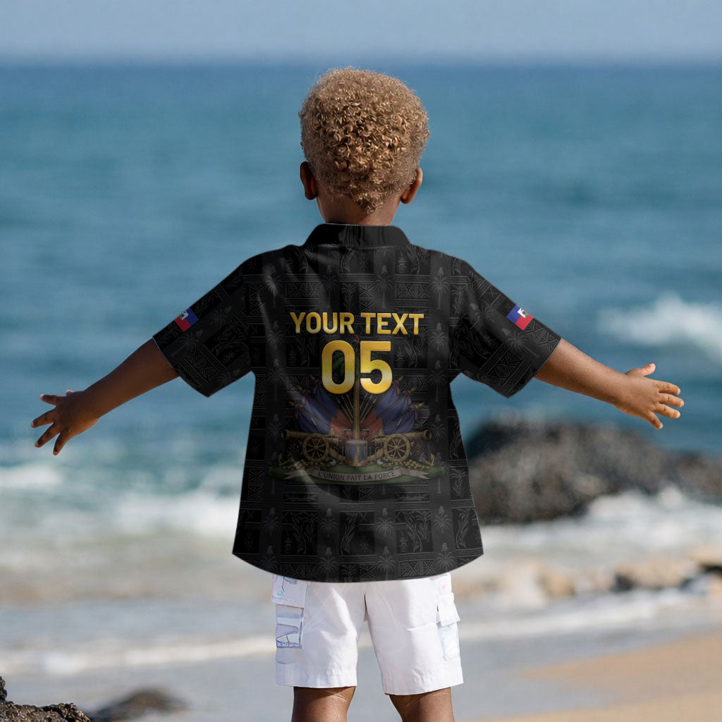 Custom Haiti Football 2026 Kid Hawaiian Shirt Haiti Nan Mondyal LT05