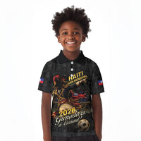 Custom Haiti Football 2026 Kid Polo Shirt Haiti Nan Mondyal