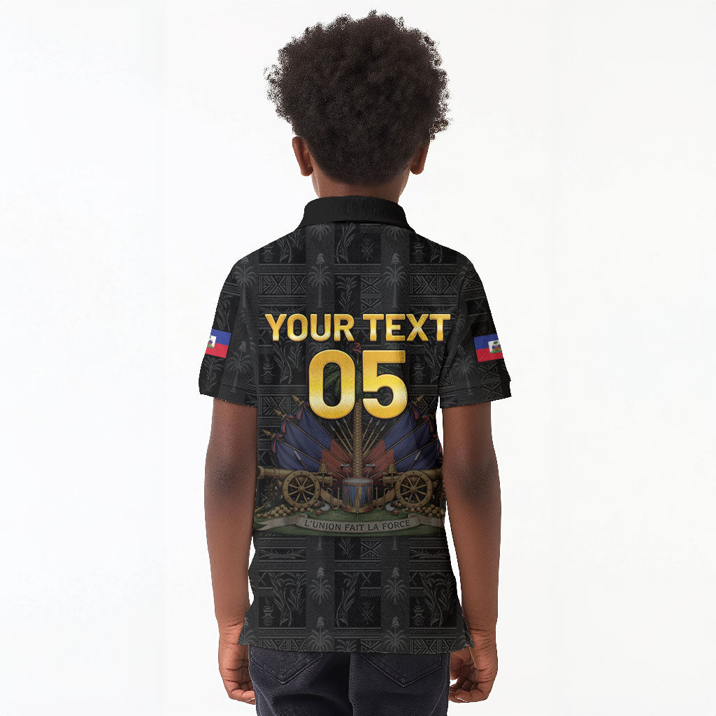 Custom Haiti Football 2026 Kid Polo Shirt Haiti Nan Mondyal