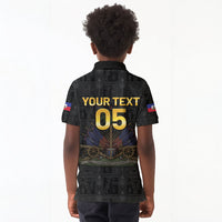 Custom Haiti Football 2026 Kid Polo Shirt Haiti Nan Mondyal