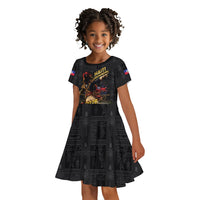 Custom Haiti Football 2026 Kid Short Sleeve Dress Haiti Nan Mondyal