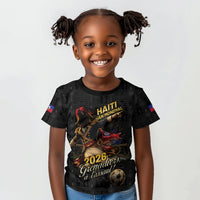 Custom Haiti Football 2026 Kid T shirt Haiti Nan Mondyal