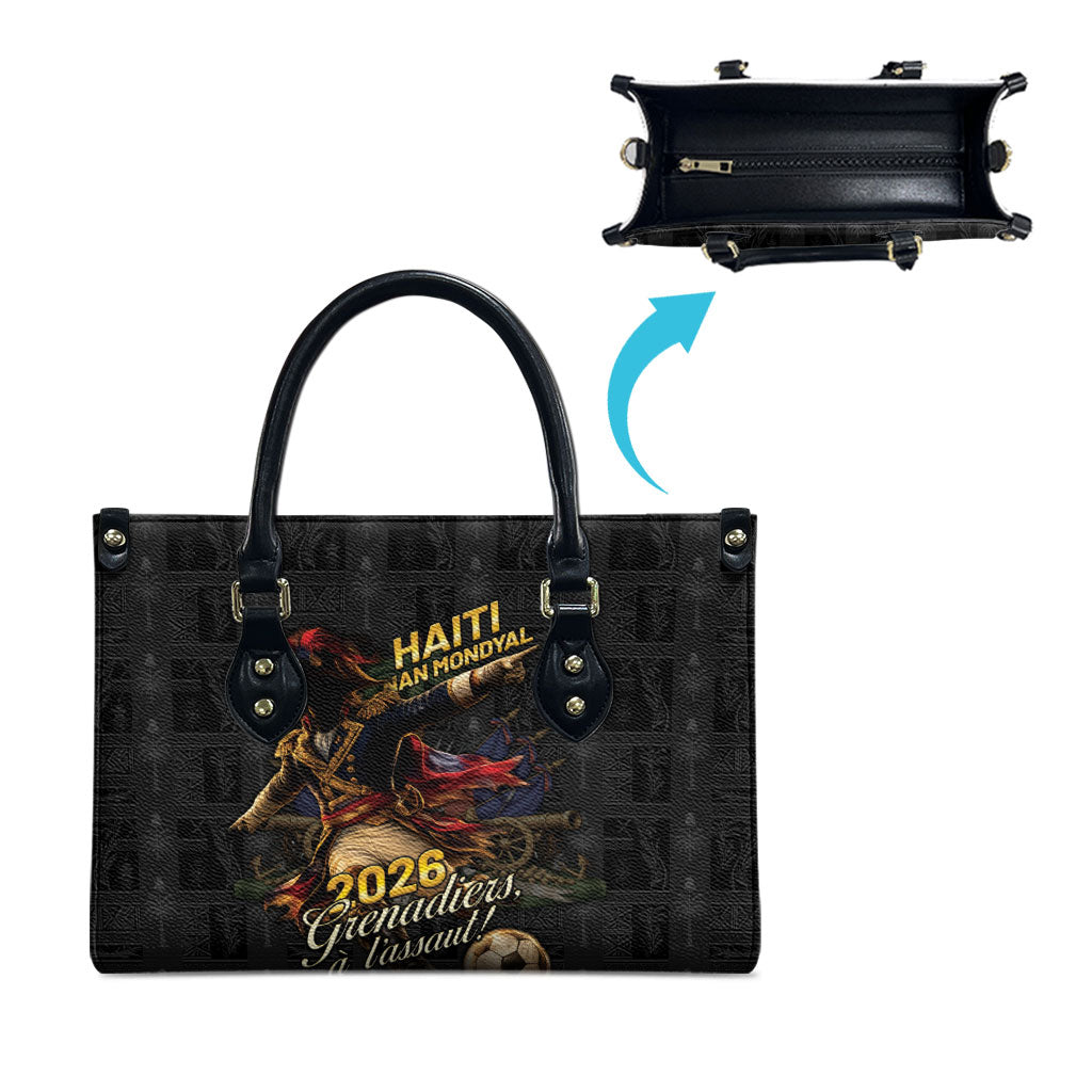 Haiti Football 2026 Leather Bag Haiti Nan Mondyal