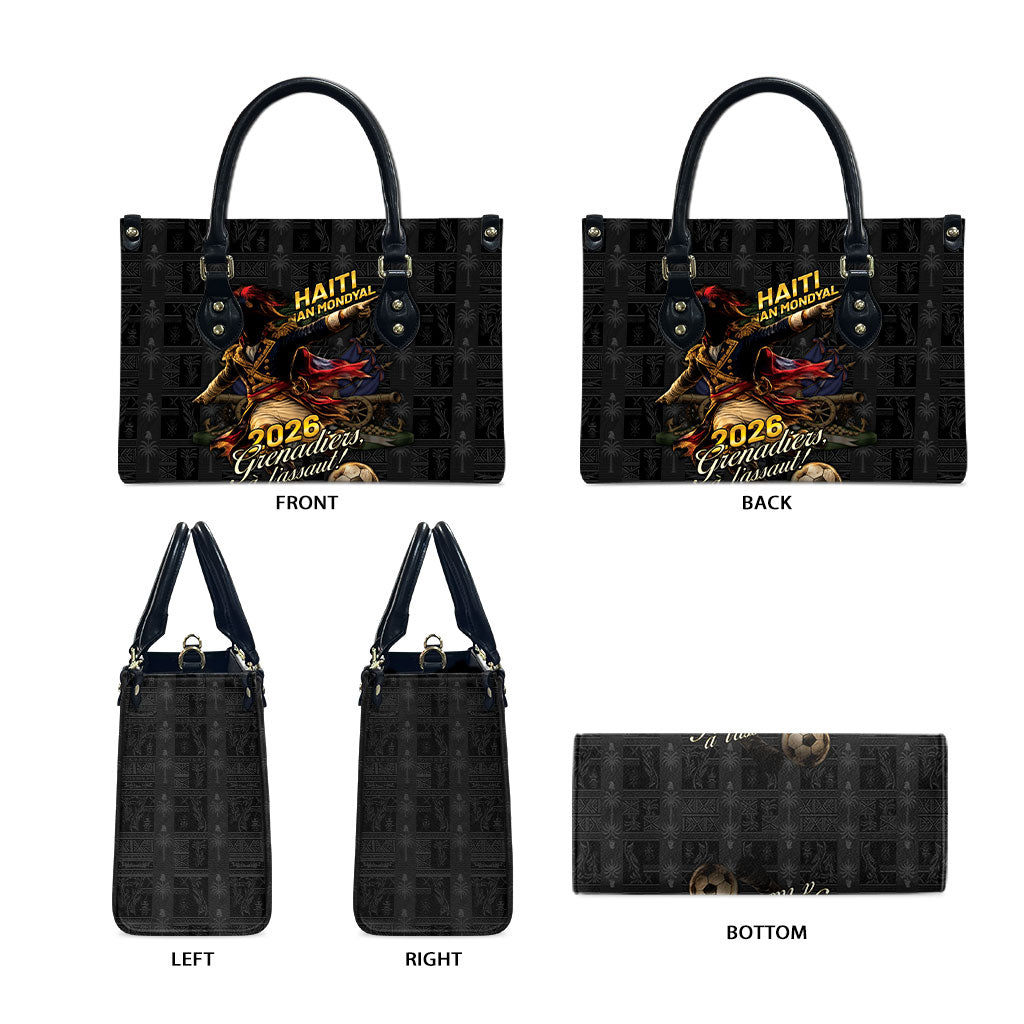 Haiti Football 2026 Leather Bag Haiti Nan Mondyal