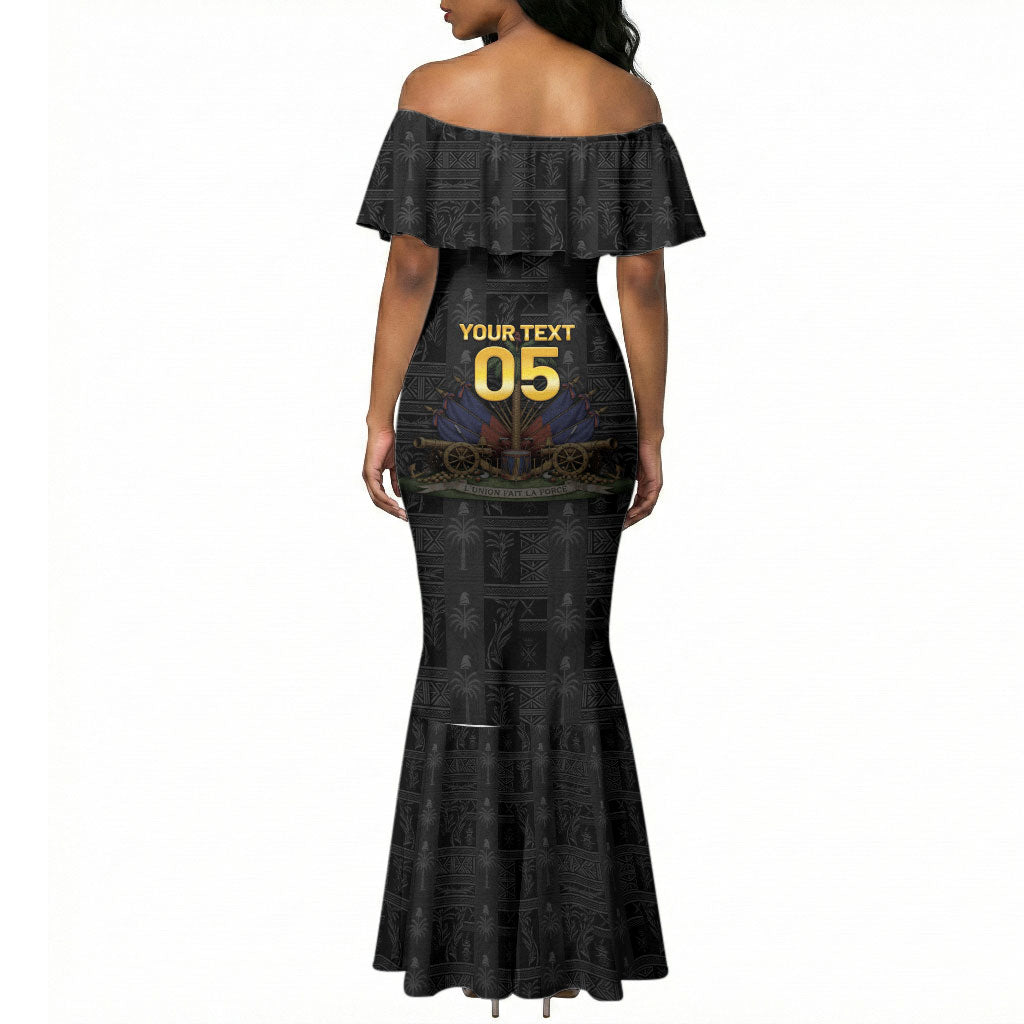 Custom Haiti Football 2026 Mermaid Dress Haiti Nan Mondyal