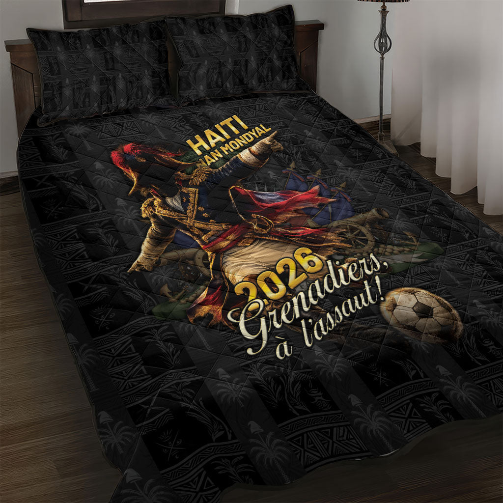 Haiti Football 2026 Quilt Bed Set Haiti Nan Mondyal