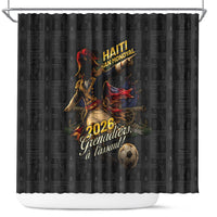 Haiti Football 2026 Shower Curtain Haiti Nan Mondyal