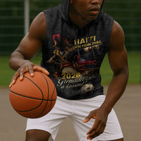 Custom Haiti Football 2026 Sleeveless Hoodie Haiti Nan Mondyal