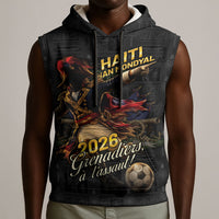 Custom Haiti Football 2026 Sleeveless Hoodie Haiti Nan Mondyal