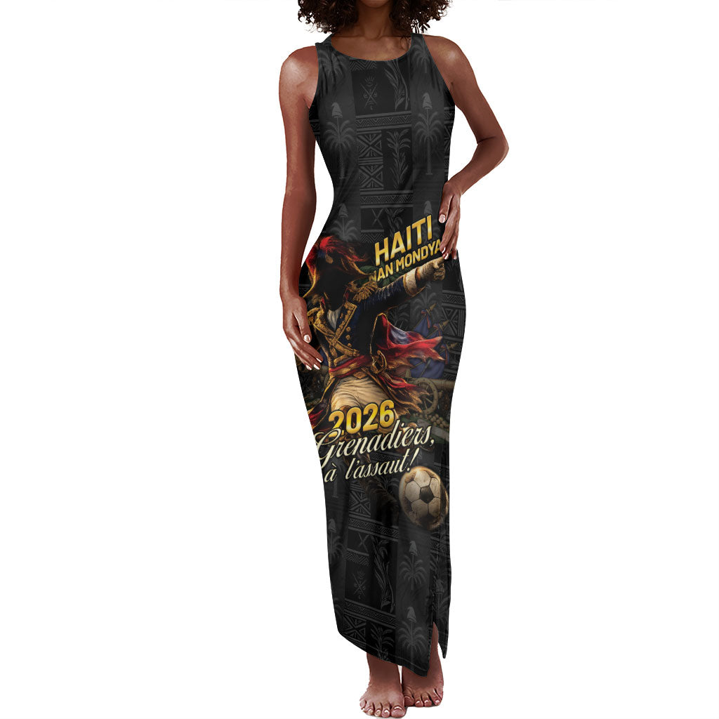 Custom Haiti Football 2026 Tank Maxi Dress Haiti Nan Mondyal