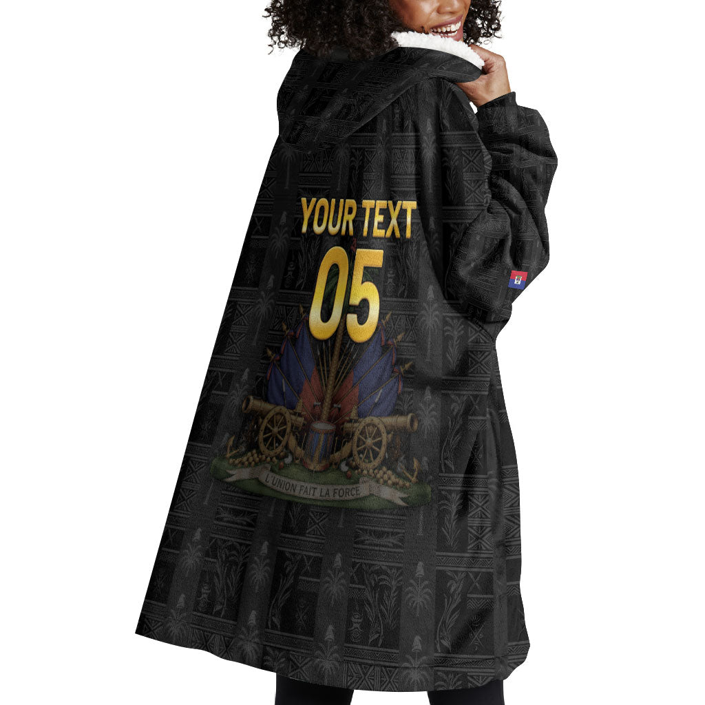 Custom Haiti Football 2026 Wearable Blanket Hoodie Haiti Nan Mondyal