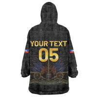 Custom Haiti Football 2026 Wearable Blanket Hoodie Haiti Nan Mondyal