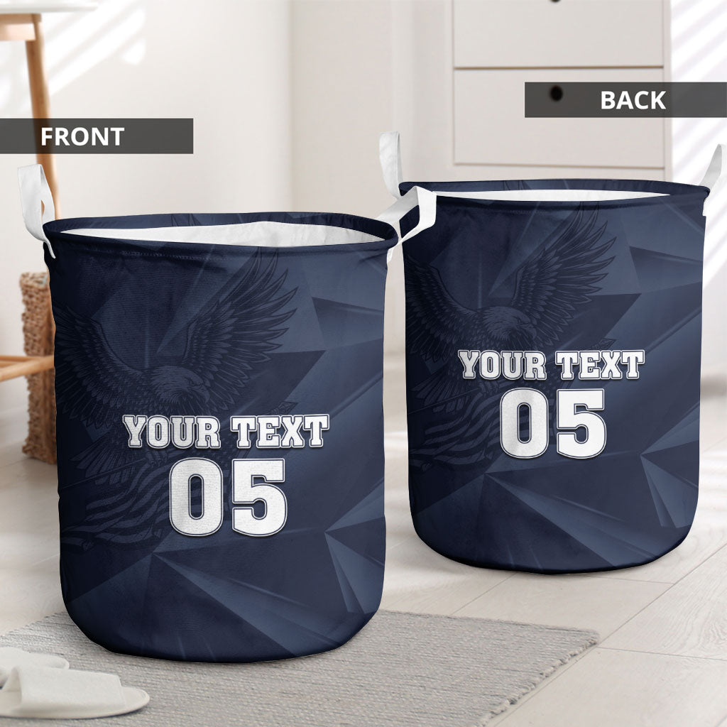 Custom United States Soccer 2026 Laundry Basket USA Eagle Simple Style
