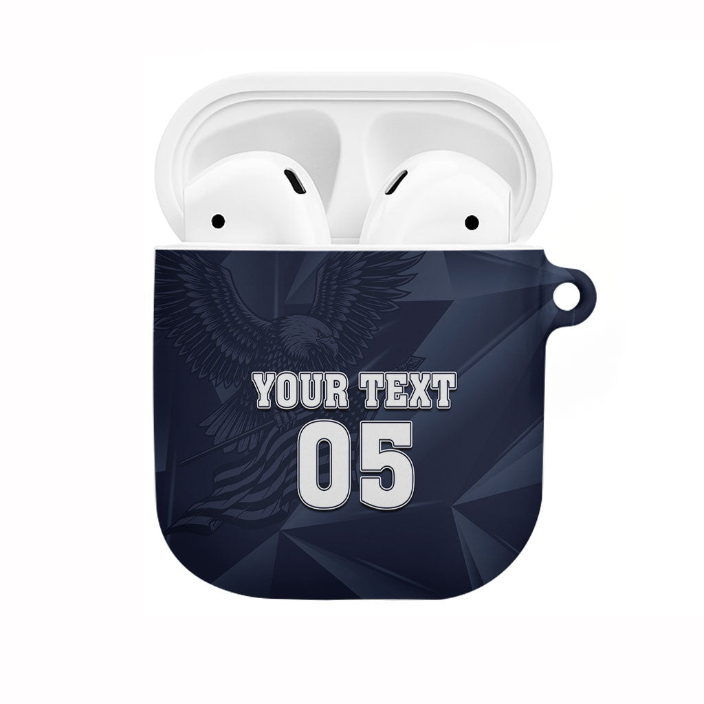 Custom United States Soccer 2026 AirPods Case USA Eagle Simple Style