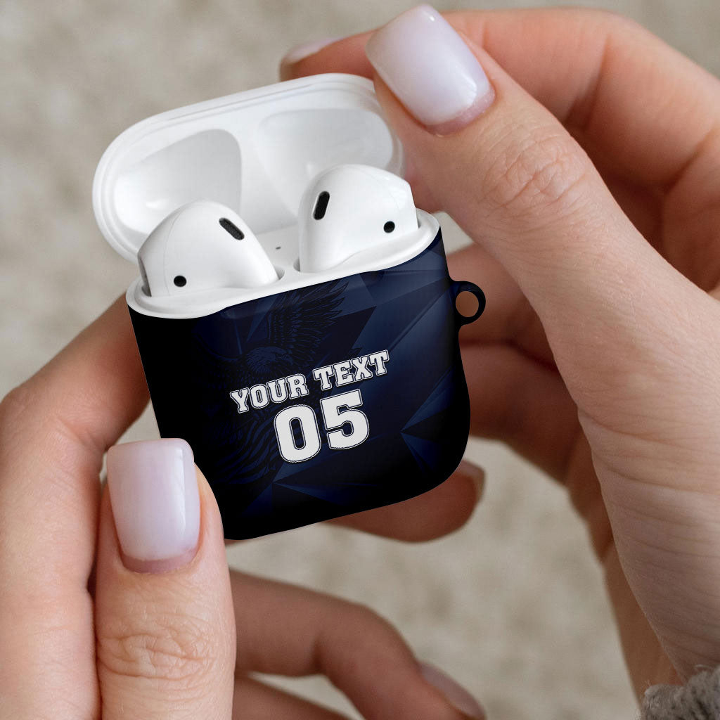 Custom United States Soccer 2026 AirPods Case USA Eagle Simple Style